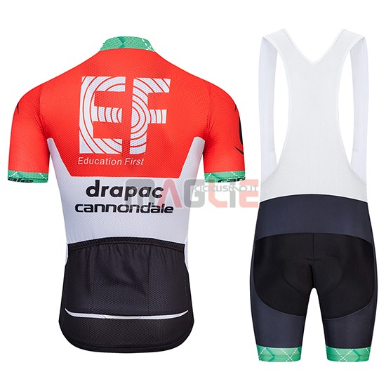 Maglia Cannondale Drapac Manica Corta 2018 Bianco e Arancione